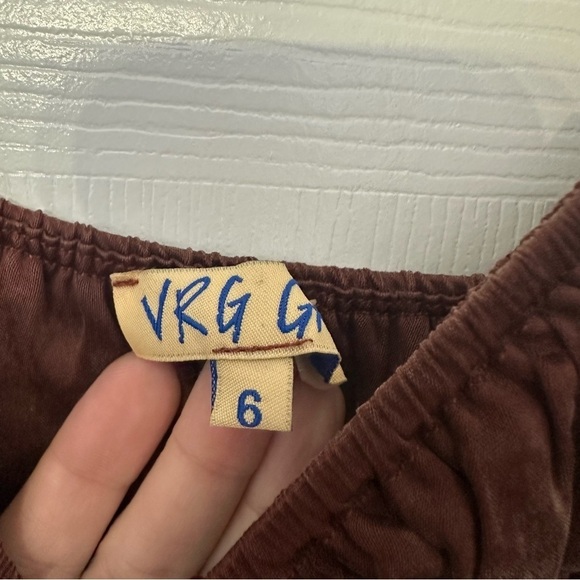 VRG GRL Dress Mini Cut Out Brown Vacation Summer Travel Sexy Size 2 Extra Small - Picture 5 of 7